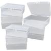 XINGSUI 9 Pezzi Contenitori in Plastica Trasparente, per la casa, ufficio | Plastica PS, 10 x 7 x 3,5cm, trasparente, compatto e portatile, impermeabile, resistente,versatile,adatto per riporre oggetti
