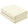ZOLLNER 2 teli doccia in 100x150 cm - asciugamani per la vasca da bagno assorbenti e super morbidi - beige - con gancetto - lavabili a 60°C - cotone - qualità d'albergo