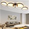 GBLY Lampada da soffitto a LED nero moderno in look circolare 3000k Lampada