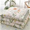 Chickwin Trapuntino Copriletto Matrimoniale Singolo, 3D Semplice Reversibile Coperta Primaverile Autunnale Trapunta Estivo Trapuntato Coperta Letto per Camera da Letto (180x200cm,Erba da Giardino)