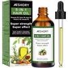 Aeshory Olio per Capelli 5-in-1 100ML, con Olio di Rosmarino, Olio di Ricino, Olio di Mandorle, Olio di Argan, Olio di Vitamina E, Ripara il Crespi, Nutre, Leviga e Favorisce la Crescita dei Capelli