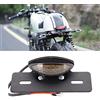 DREAMIZER Fanale posteriore a LED per moto Luci posteriore con targa integrata Lampada freno posteriore per Racer Bobber Street Bike, Scooter, Cruiser, Chopper Dirt Bike ATV fuoristrada