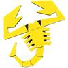 Ricreo Logo Scorpione Accessorio Compatibile con Abarth 500/595/695, Badge per Diffusore Posteriore, Stemma per Fiat Griglia, Emblema Distintivo, Accessori Tuning per Decorazione (Giallo)