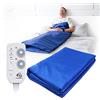 EcoSapiens Copertura Termica SPA Infrarossa 180x220 cm, 2 Zone di Riscaldamento con Telecomando, Sauna Portatile a Casa, Terapia Infrarossa, Disintossicazione del Corpo, Macchina per la Bellezza (Blu)