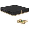 VANSHEIM Copertura Sandbox Copertura Sabbiera Impermeabile Telo Copri Sabbiera Coprisabbiera Copertura Protettiva Sabbiera per Bambini Copertura per Sabbiera e Piscina da Giardino 185x185x20cm