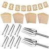SelfTek Accessori Candy Bar, contiene 6 pinze per zucchero, 2 pale, 20 sacchetti per caramelle bar e ghirlande per buffet, barbecue, matrimoni, feste di compleanno
