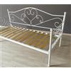 AESSEGI Divano letto in ferro battuto Sogno (Bianco opaco satinato)