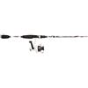 Abu Garcia Ike Dude Junior Starter Canne da spinning e ruote, set combo, 1,83 m, 3-15 g, bianco/rosso