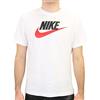 Nike Sportswear Icon Futura, T-Shirt Uomo, Bianco (White/Black/University Red 100), Medium