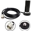 TengKo HH-n2rs Dual Band Antenna UHF VHF 400-470 136-174 MHz e SO239 Supporto base magnetica UHF PL-259 Cavo Antenna sul Tetto o Tronco per Mobile Radio PL259 Connettore