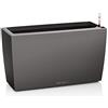 LECHUZA CARARO Premium antracite metallizzato, art. 18803, per interno/esterno, lunghezza 75cm
