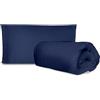 hermet Laura Biagiotti, Set Copripiumino Letto Singolo Tinta Unita In Percalle, Blu Royal, Parure Copripiumino, Sacco + Federa, 100% Cotone