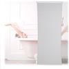 Relaxdays Tenda a Rullo per Doccia, 100 x 240 cm, Tendina Semitrasparente per Vasca da Bagno, Idrorepellente, Bianco