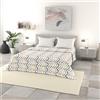 Italian Bed Linen Trapuntino Estivo Linea BASIC Made in Italy Copriletto Stampato in Morbida Microfibra - Trapunta Primavera Estate Mezza Stagione - Hippy, Matrimoniale 250x240cm