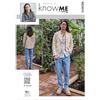 KNOW ME Donny Q AA - Cartamodello per giacca e pantaloni da uomo ME2075AA (34-36-38-40-42)