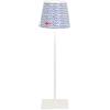 Zafferano, Poldina Pro con Cover, Lampada da Tavolo Ricaricabile e Senza Fili con Controllo Touch, Lampada da Esterni, Dimmer, 2200-3000 K, Altezza 38 cm, Colore Bianco - Mare Blu