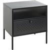 HAKU Consolle nero, metallo - Dim.: L 45 cm x A 50 cm x P 35 cm, Stile: Moderno