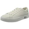 Armani Exchange Cow Leather Lace Up Sneaker', Scarpe da Ginnastica Basse Donna, Bianco (White + White A222), 36 EU