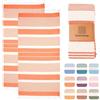 MOMOMUS Telo Mare Grande, 2 Fouta XL, 90 x 180 cm, 100% Cotone, Salmone
