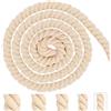 Pyroclasia Cordoncino di cotone macramè, 8 mm, 5 m, corda in cotone, colore beige, corda di cotone, per decorazioni, lavori di fai da te, artigianato, giardinaggio, confezione regalo