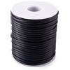 Craftdady Cordino in gomma PVC per filo memory foam, collana, braccialetto, maglia 25 m, nero