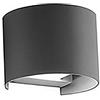 Gea Led Applique Alluminio Gea Led Ges871 Led Ip54 Fascio Regolabile Lampada Parete Biemissione Moderna Esterno, 4000°k (luce naturale)