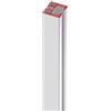 nextradeitalia 1PEZZO BINARIO SCORRIMENTO PER PORTA A SOFFIETTO MONICA col. Bianco cm. 180