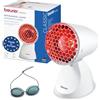 Beurer IL 11 Lampada a Infrarossi 100W - Terapia del Calore per Raffreddore, Dolori Muscolari e skincare - 5 Inclinazioni, Griglia di Protezione, Occhiali di Sicurezza Inclusi - Dispositivo Medico