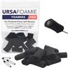 URSA Straps URSA Foamies - supporti in schiuma morbida e sottile che aderiscono e ammortizzano il microfono lavalier/lapel per creare una zona priva di fruscii - Nero