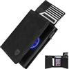 DODENSHA MagSnap moero portafoglio I portafoglio uomo piccolo I porta carte di credito uomo 10+ Karten I portatessere uomo tascabile I Protezione RFID I Braun I 12.5x10x3.5 centimeters