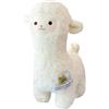 IhLux Alpaca Peluche Simpatico 28cm Bianco Morbido e Soffice Giocattolo per Bambini - Regalo di Compleanno per Ragazzi e Ragazze