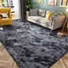 JURLEA Tappeti Soffici Tappeti per Soggiorno Tappeto Morbido Antiscivolo per Camere da Letto Moderne (200 x 250 cm, Nero Grigio)