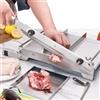 Moongiantgo Affettatrice Manuale per Carni Congelate Taglia carne Ossa Manuale Affettatrice per Costolette in Acciaio Inox, Spessore Regolabile 0-15mm per Pesce Pollo Manzo Surgelata Verdure (KD0288)