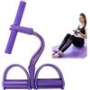 AWAVM Multifunzione Strisce Aggiornamento 4 Tubi Elastico Bodybuilding Fitness con Pedali Maniglie Stretching Corde in Lattice Attrezzature di Resistenza per Casa Palestra Ufficio