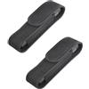 JDCMEI 2 Pezzi Fondina Torcia da Cintura, Supporto per Fondina per Torcia in Nylon Pouch portatile LED Torch Holder Torcia in Nylon Nero Tattico Torcia per Caccia all'aperto Campeggio Escursionismo