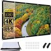 OWill Telo Proiettore 120 Pollici,16: 9 HD Pieghevole Schermo Proiettore,Anti Rughe Portatile Lavabile,Doppia Faccia Telo per Proiettore per l'interno del cinema dell'Home Theater Campeggio