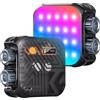 K&F CONCEPT Luce Video RGB Portatile 2500-9900K con 21 Effetti,Nero | Illuminazione Fotografica a 360°Luminosi, Regolabile CRI 96+, per Vlogging, Selfie e Fotografia Prodotti,L01