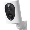 virtavo 2K Telecamera WiFi Esterno Senza Fili a Batteria, Starlight Lente, Visione Notturna a Colori, Videocamera con Allarme, Rilevamento PIR, Audio Bidirezionale, Impermeabile, SD/Cloud