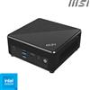 MSI Cubi N ADL S N100 BB barebone per PC/stazione di lavoro 0.66L sized PC Nero Intel SoC 3,4 GHz [CUBI BB]