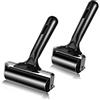 YSDMY Rullo di Gomma Brayer 2 Pezzi Rullo di Inchiostro 6cm/10cm Rullo Brayer per Artigianato Brayer in Gomma per la Stampa su Linoleum, Stampa a Blocchi, Blocchi di Colore, stampaggio, Artigianato