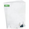 SIGEL DP601 Carta da Lettera Natale Cozy Christmas Watercolor A4 25 Fogli Carta Natalizia Sostenibile per Posta Natalizia Offerte Inviti Menu
