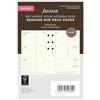 Filofax Pocket 1 settimana su 2 pagine di cotone crema francese 2025