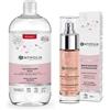CENTIFOLIA | Acqua Micellare Escat de Rose 500 ml + Siero Booster d'Idratazione Eclat de Rose 30 ml | Ideale per pelli disidratate | strucca perfettamente | Pelle rimpolpata | Made in France | Bio