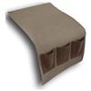 DRW Portamando in Ecopelle per Lato Divano Beige e Marrone 35 x 2 x 70 cm, Multicolore, estandar