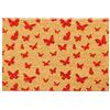 Relaxdays Zerbino Ingresso Casa, 40x60 cm, Tappetino con Farfalle, Tappeto Fibra di Cocco, Indoor e Outdoor, Multicolore