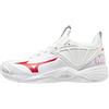 Mizuno Wave Momentum 2 da Donna, Scarpe da pallavolo, Bianco Rosso, 40 EU