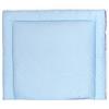 KraftKids Fasciatoio a pois bianchi su azzurro, 75 x 70 cm (larghezza x profondità), cuscino per fasciatoio, BPW112