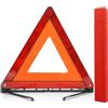 ZephyrCraft Triangolo Auto omologato, Triangolo D'avvertimento Triangolo Pieghevole, Riflettente D'avvertimento per Emergenza Stradalei