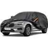 Kayme Telo Copriauto da Esterno, Compatibile con Volov XC60 (2008-2025), Copertura a 7 Starti per Impermeabile Anti UV Anti Vento Antipolvere, Telo Copri con Cerniera e in Cotone.