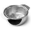 IBILI - Friggitrice con cestello e coperchio induktion, 20 cm, Acciaio inossidabile, Adatto per induzione